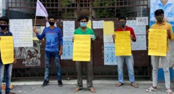 এসএফআই ডাবগ্রাম লোকাল কমিটির উদ্যোগে হায়দার পাড়ায় ছাত্র-ছাত্রীদের বিভিন্ন দাবিদাওয়া নিয়ে অবস্থান-বিক্ষোভ